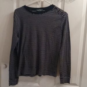 Ralph Lauren Long Sleeve Striped Tee Size Large
